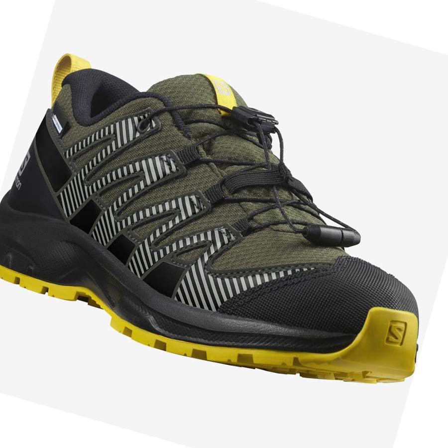 Salomon XA PRO V8 CLIMASALOMON™ WATERPROOF Çocuk Patika Koşu Ayakkabısı Zeytin Yeşili | TR 2022PJJ